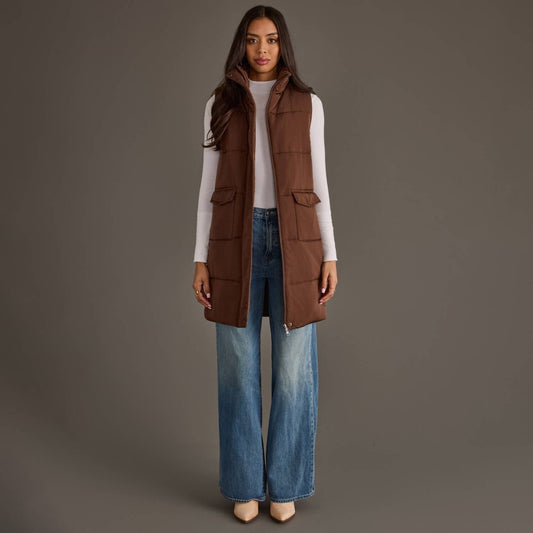 Dk. Brown Long Vest