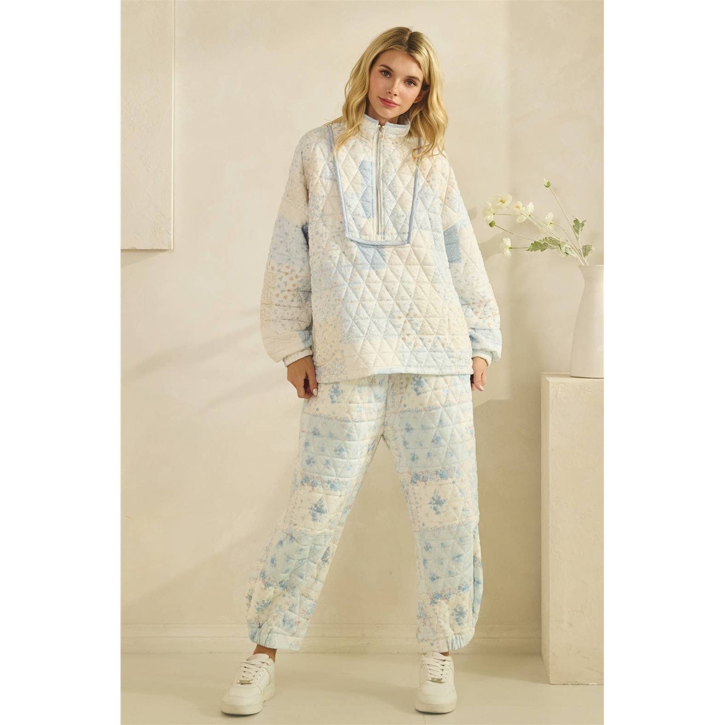 Cottage Core Quilted Jogger