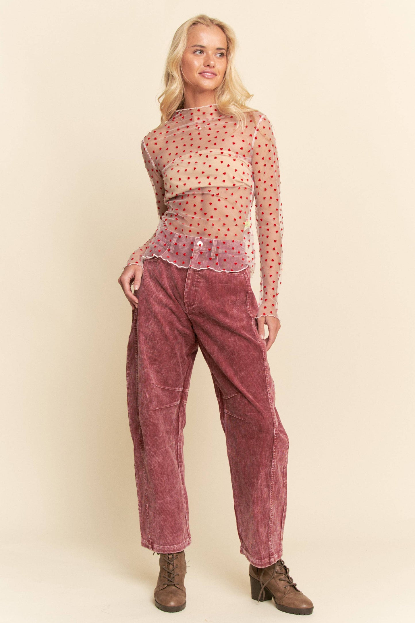 Lovebug Lace Mesh Long Sleeve