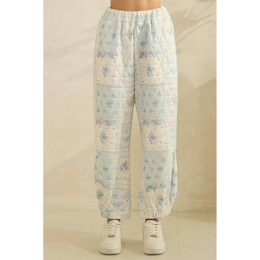 Cottage Core Quilted Jogger