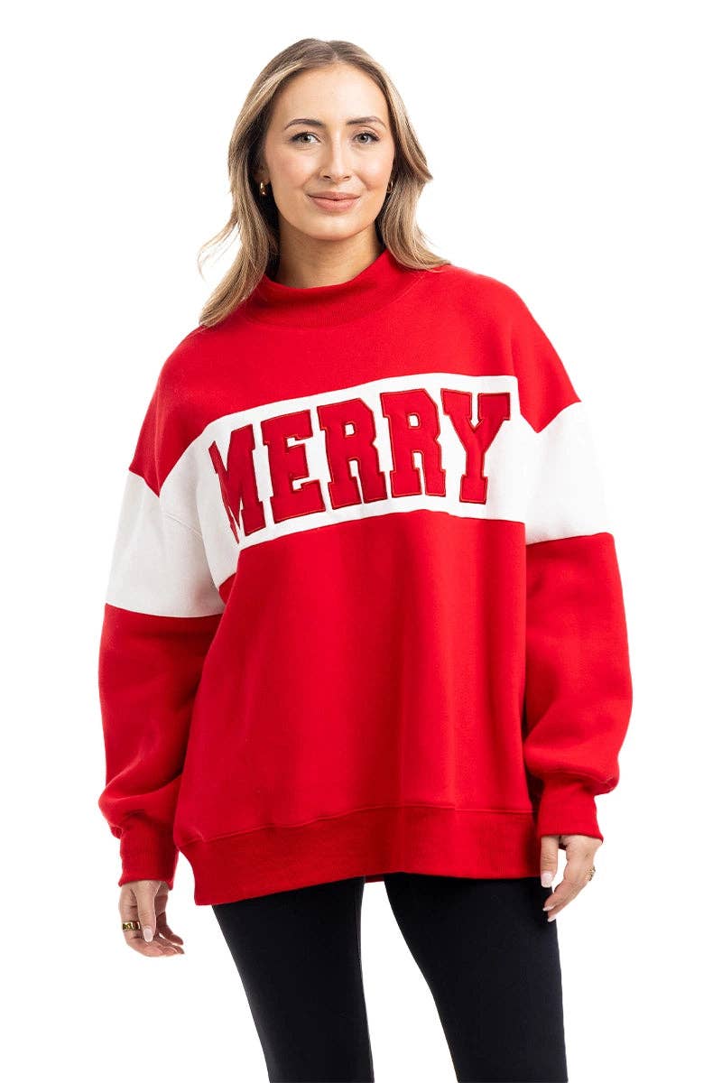 MERRY Mockneck Sweatshirt Women