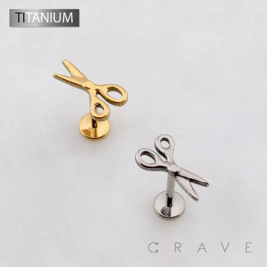 3D SCISSORS THREADLESS PUSH IN ASTM F136 IMPLANT GRADE TITAN