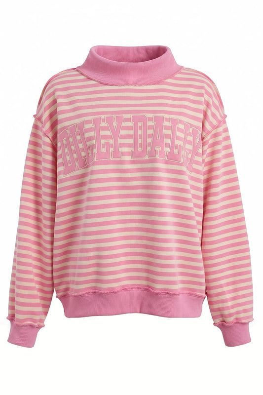 Dilly Dally Mock-Neck Sweatshirt