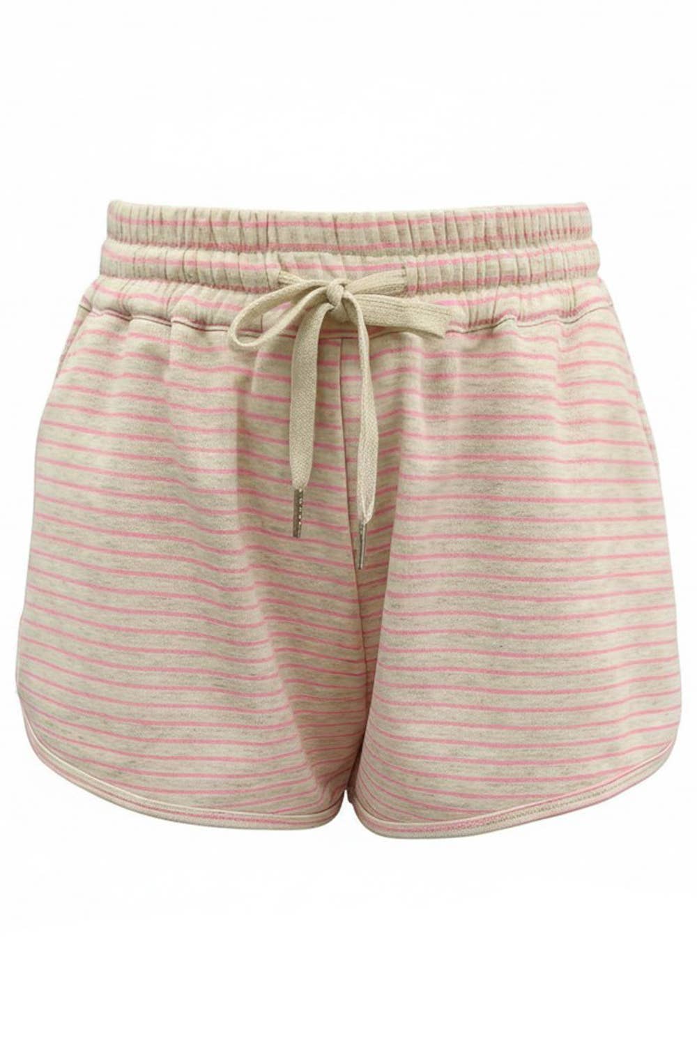 Stripe Print Dolphin Shorts