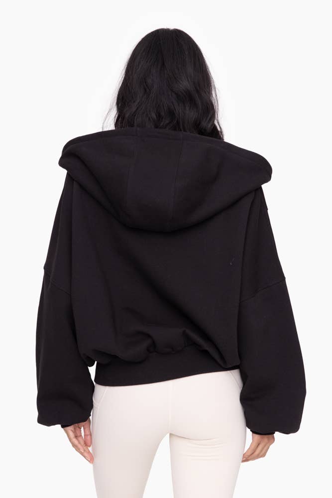 MonoB Oversized Zip-Up Hoodie