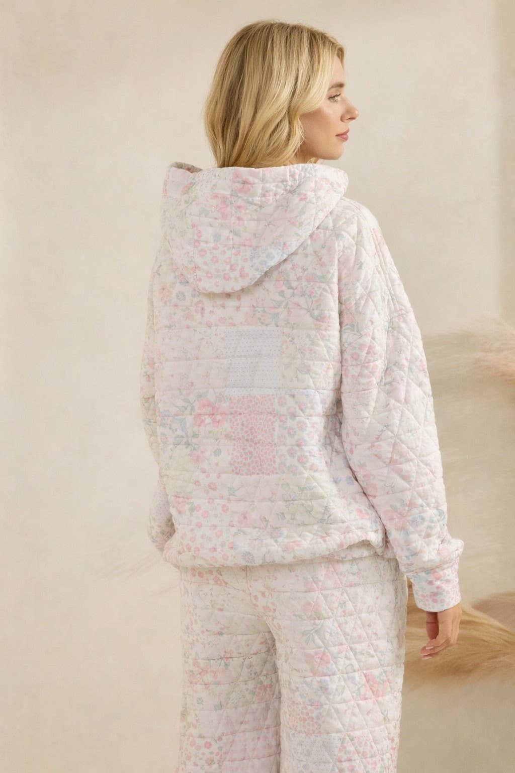Cottage Core Quilted Hoodie