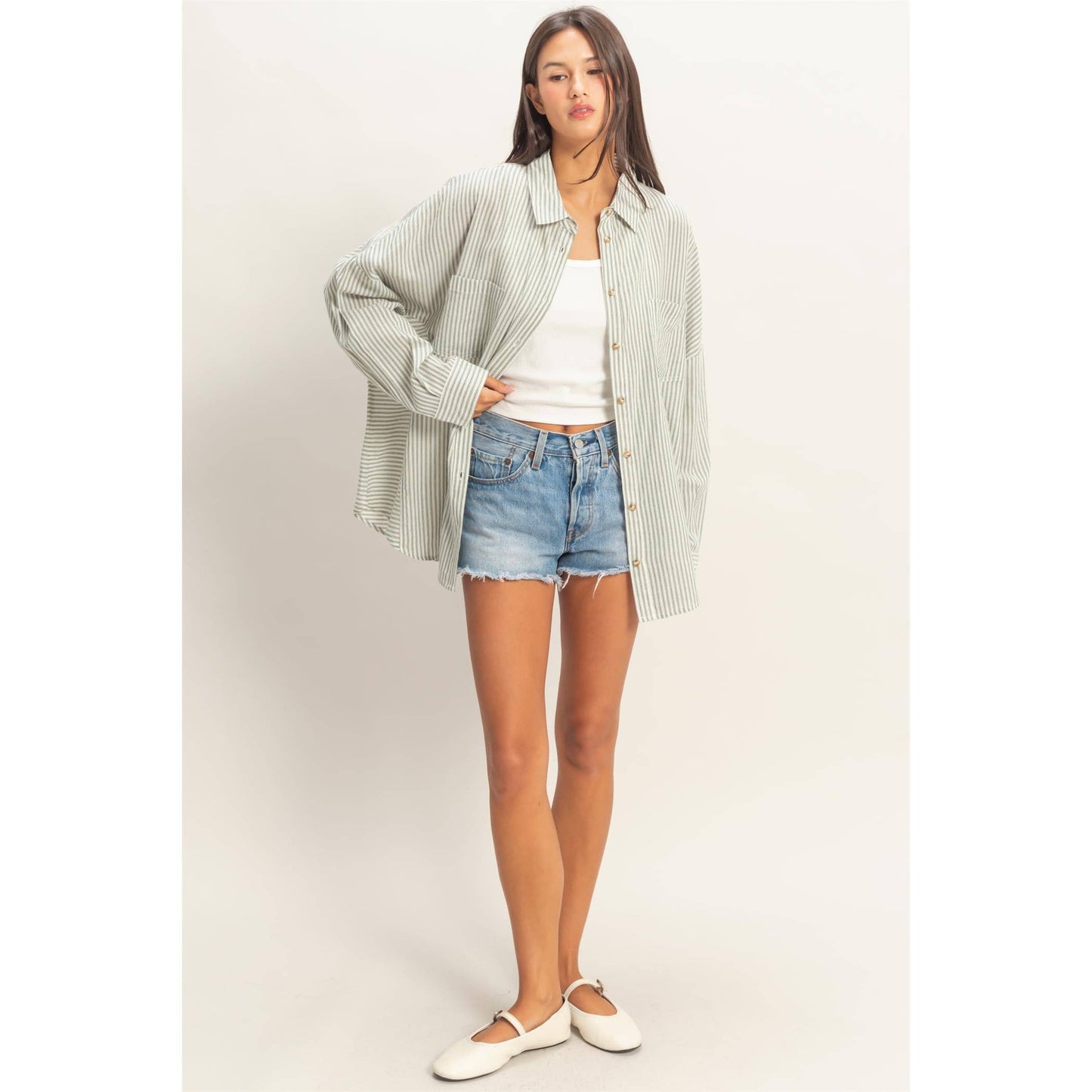 Morning Dew Button-Up