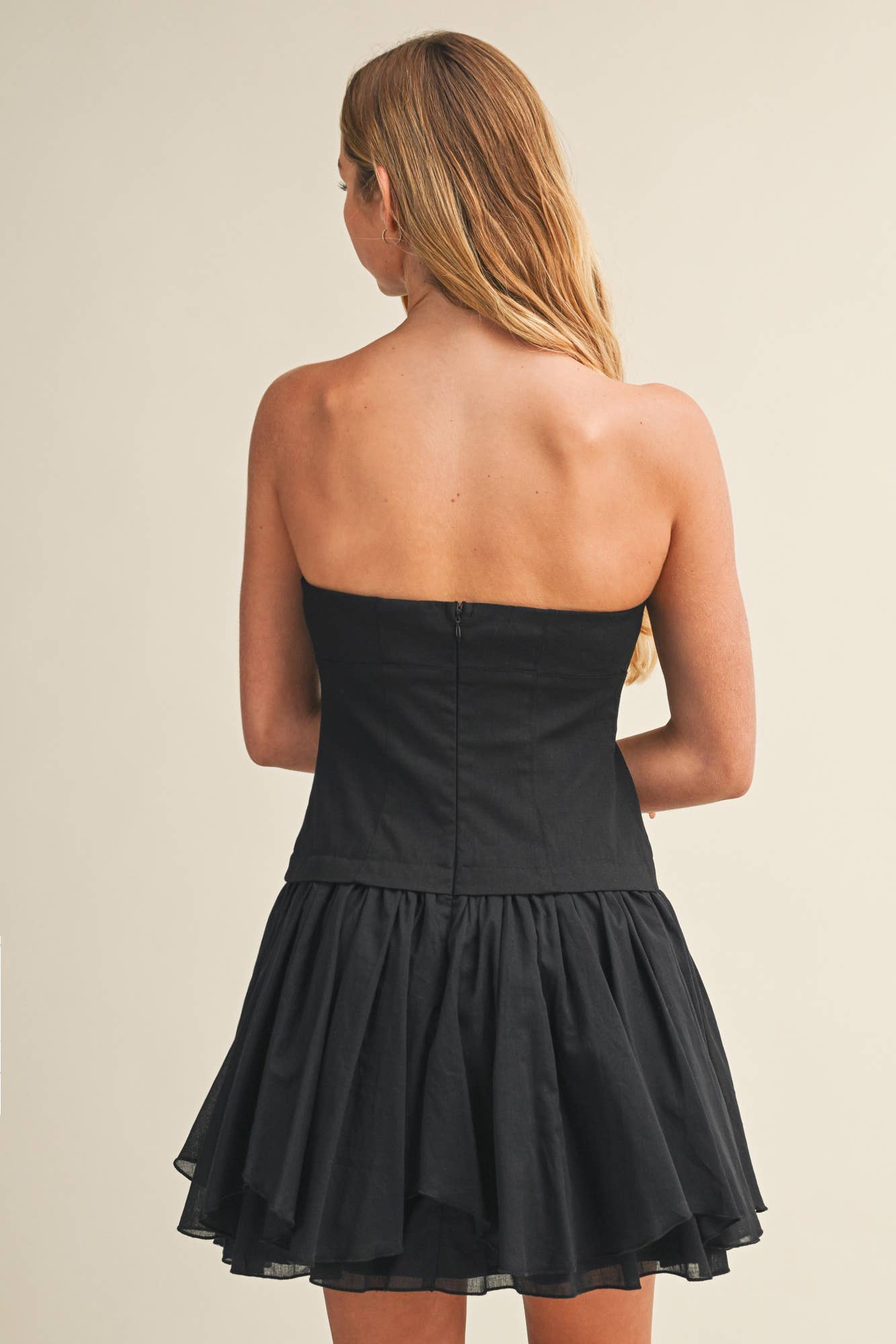 TWOFER ASYMMETRICAL HEM BANDEAU DRESS
