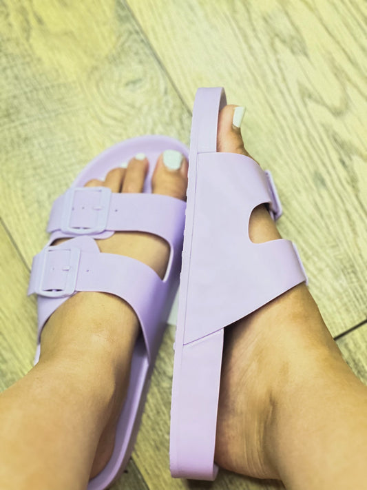 The Lavender Two Strap Sandal