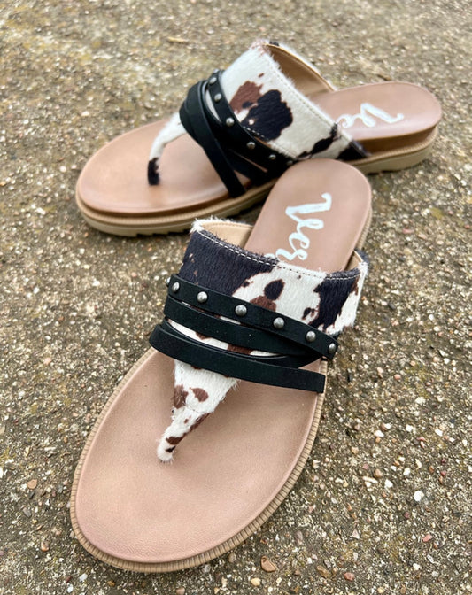 Very G Cow Print Sandal